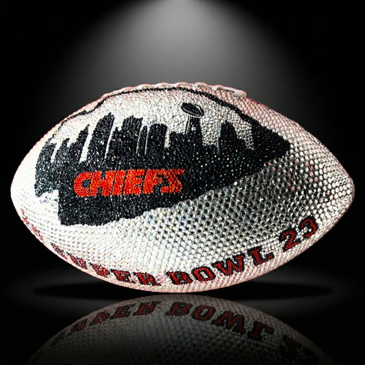 Custom Rhinestone Football - Your Team, Your Vision
