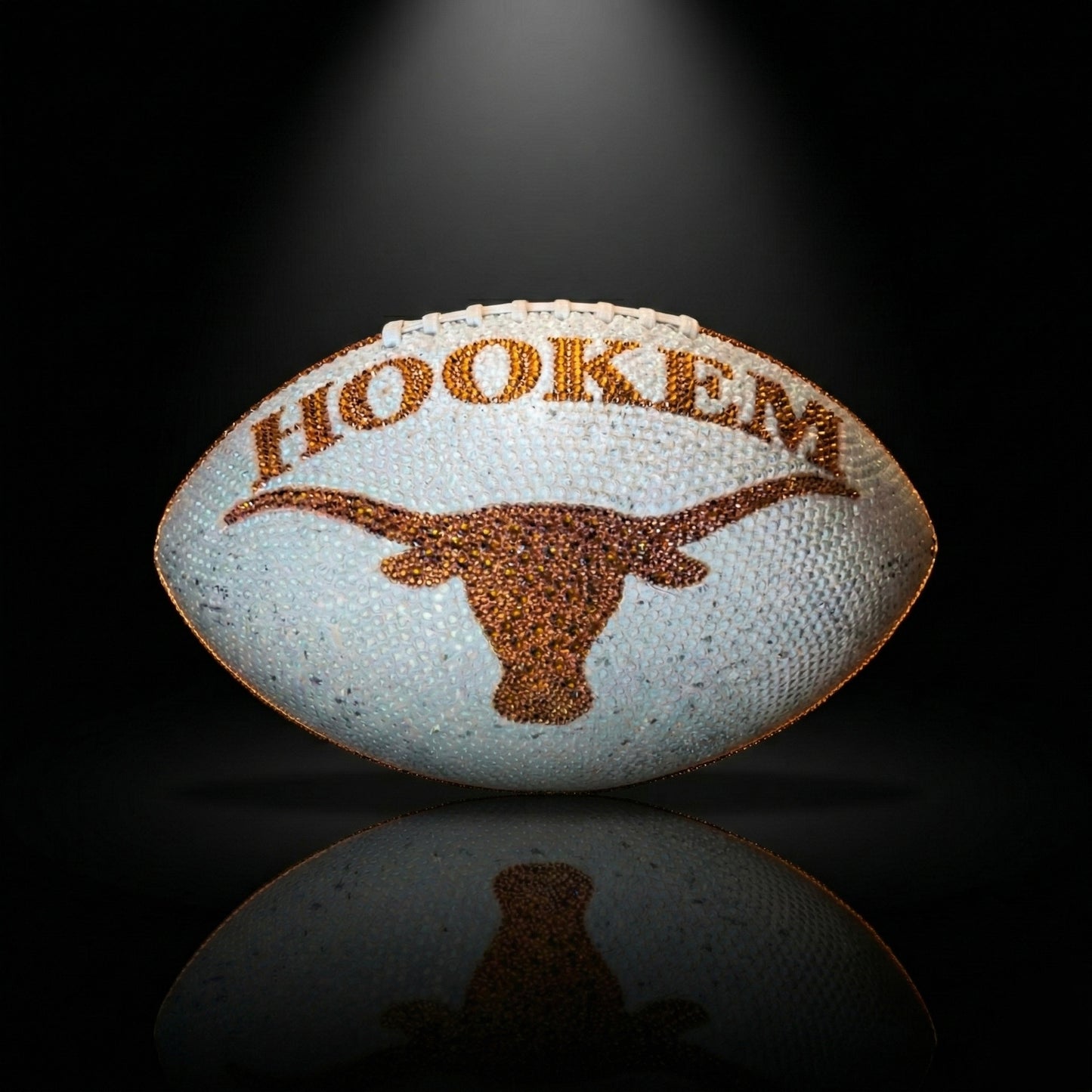 Custom Rhinestone Football - Your Team, Your Vision