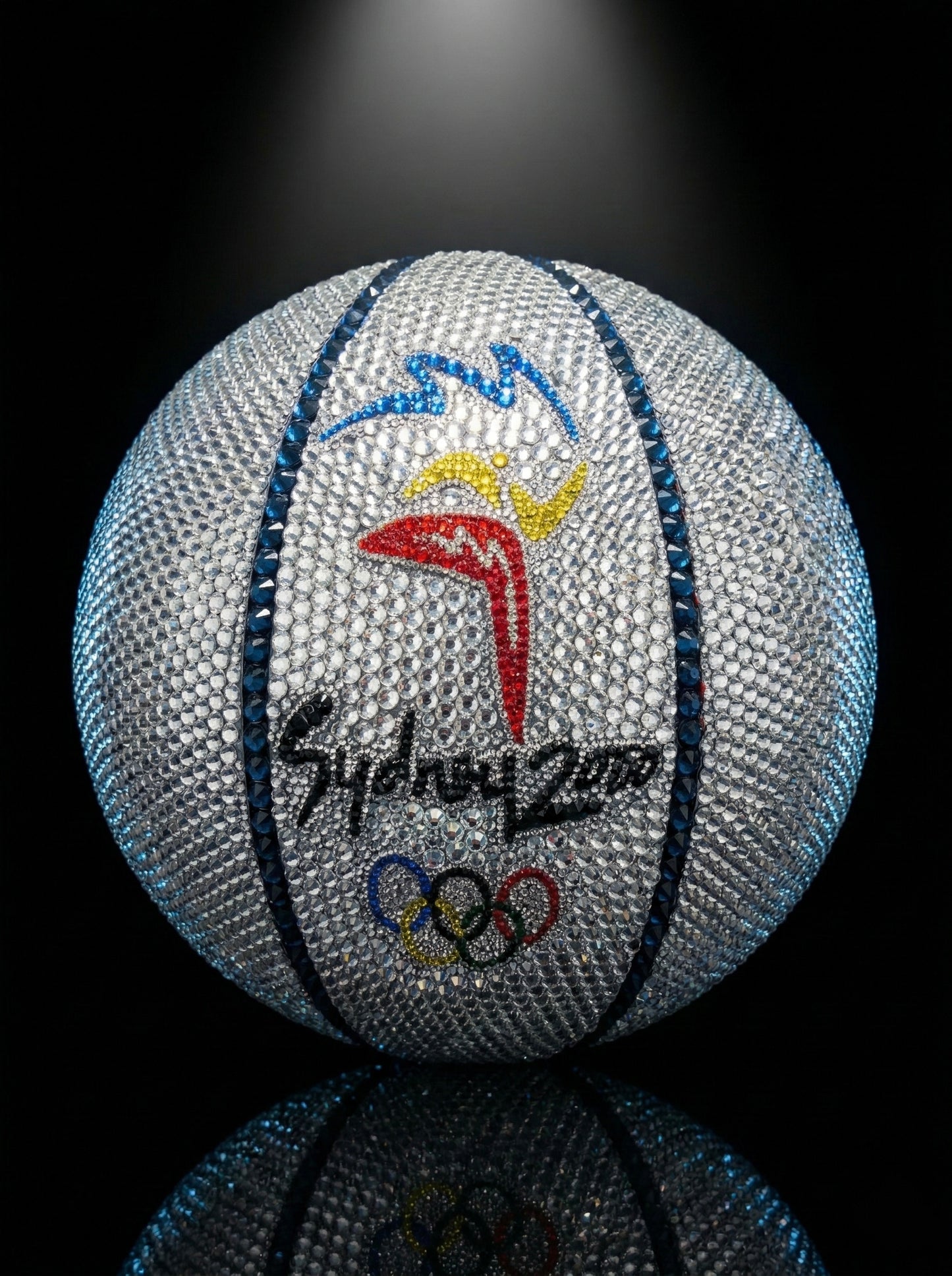 Custom Rhinestone Basketball - Your Team, Your Vision