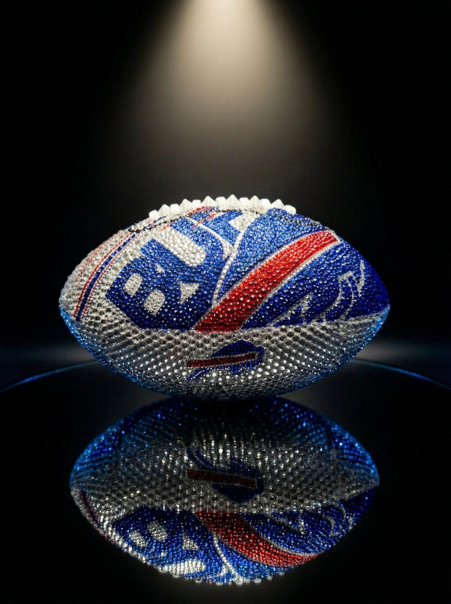 Custom Rhinestone Football - Your Team, Your Vision