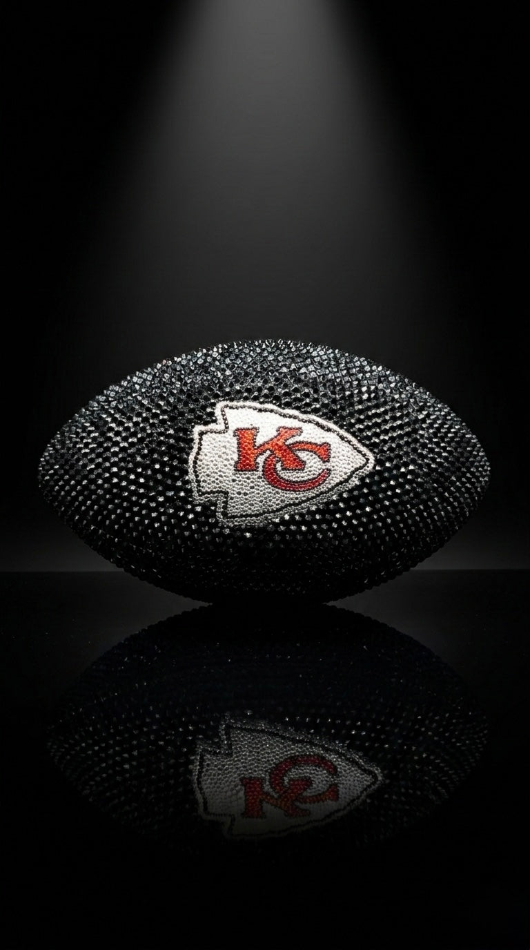Custom Rhinestone Football - Your Team, Your Vision