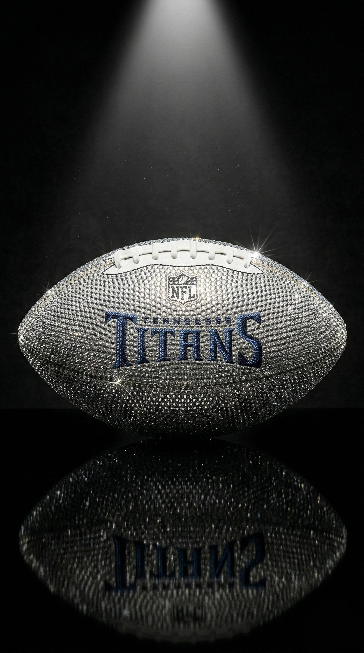 Custom Rhinestone Football - Your Team, Your Vision