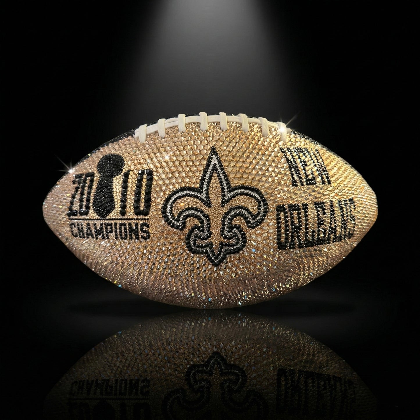 Custom Rhinestone Football - Your Team, Your Vision