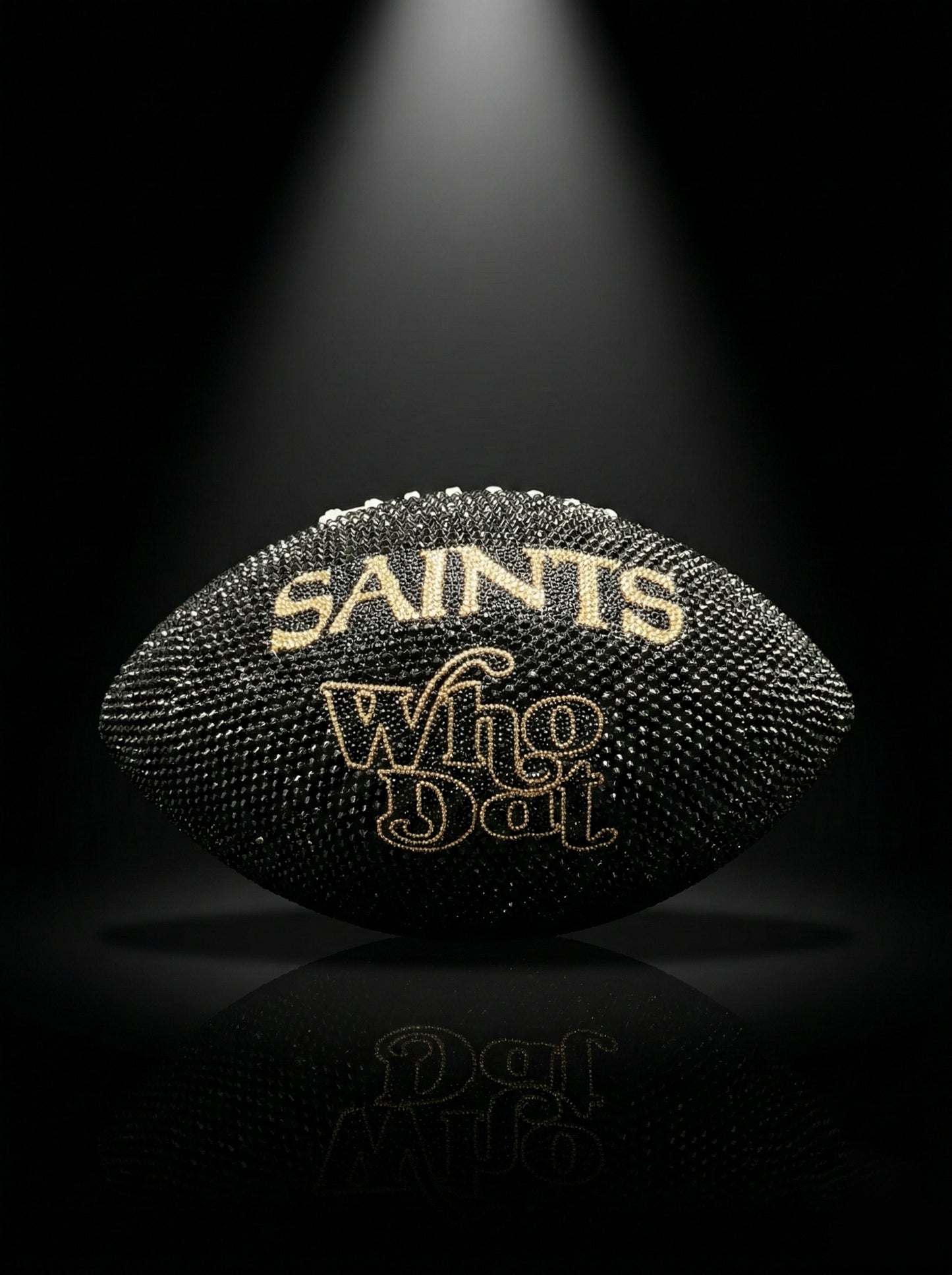 Custom Rhinestone Football - Your Team, Your Vision
