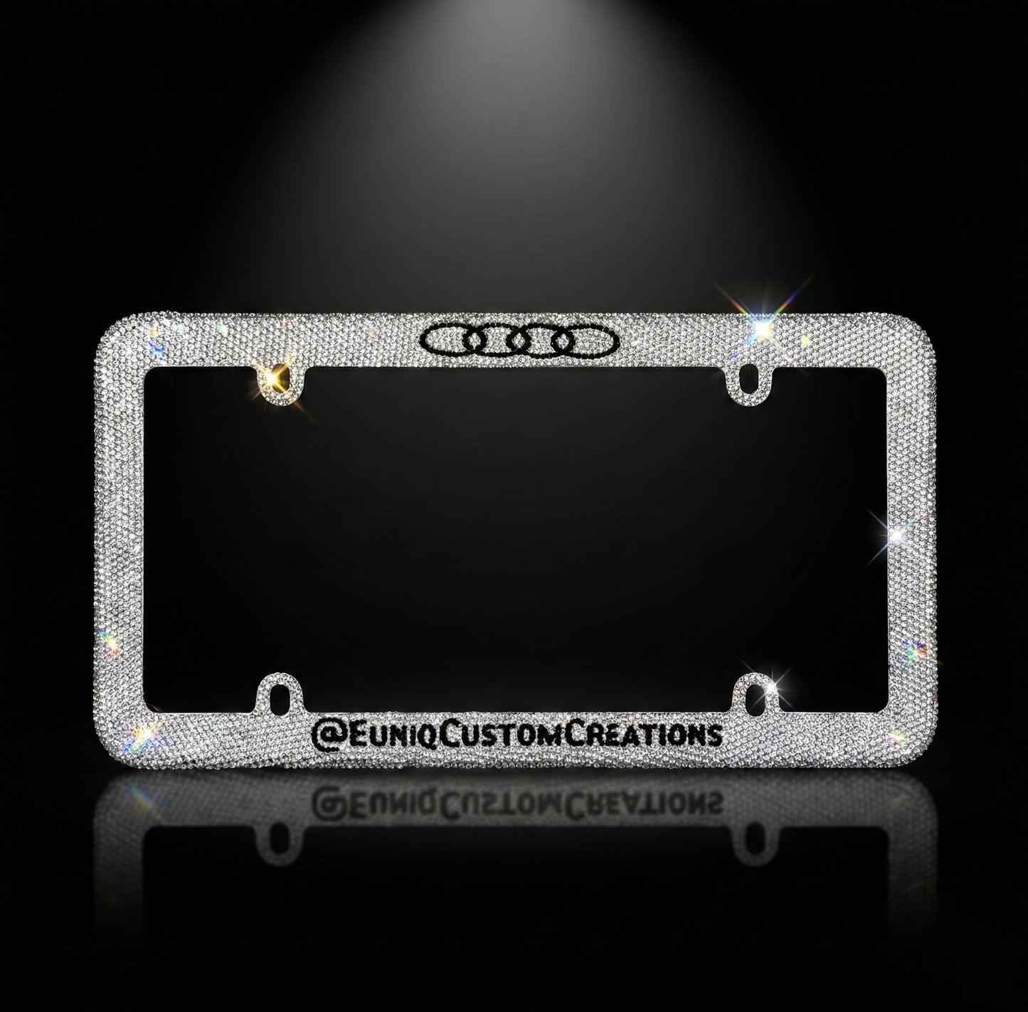 Custom Rhinestone License Plate Frame - Your Team, Your Style