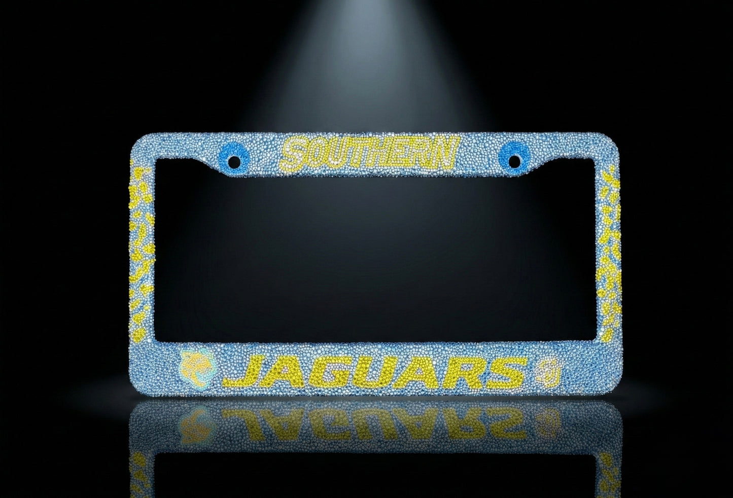 Custom Rhinestone License Plate Frame - Your Team, Your Style