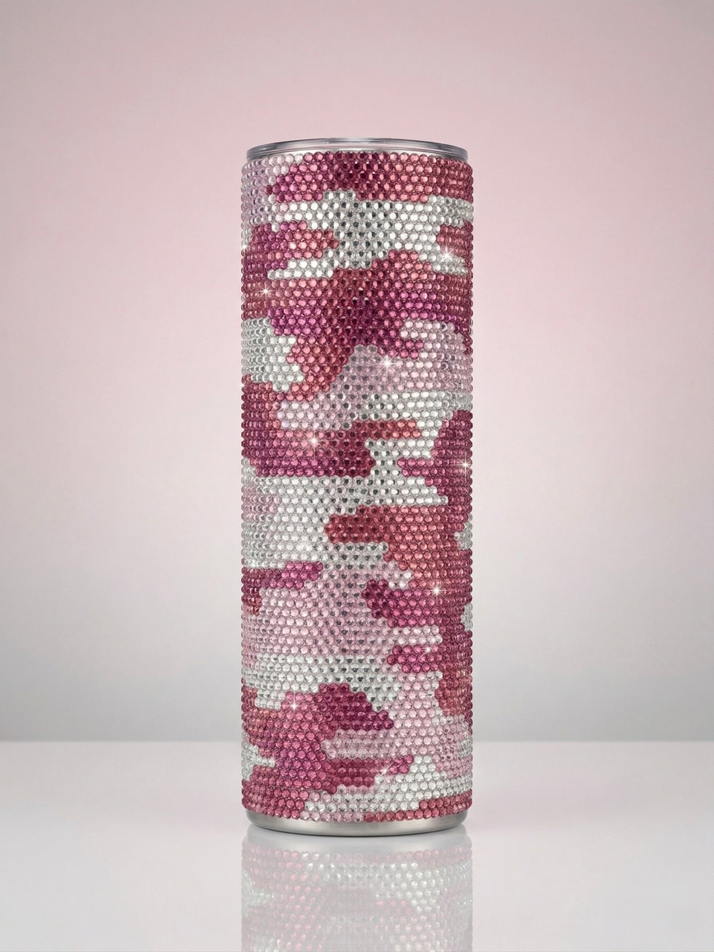 HOGG 30oz Rhinestone Tumbler – Pink Camo