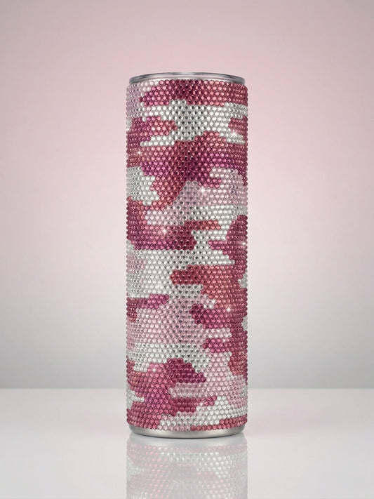 HOGG 30oz Rhinestone Tumbler – Pink Camo