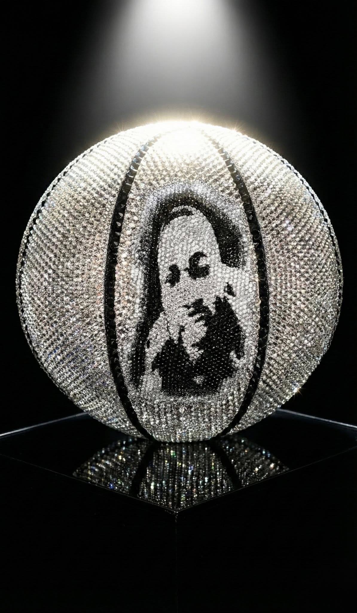 Custom Rhinestone Basketball - Your Team, Your Vision
